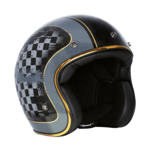Merlin Blackbird Jet Racer Open Face Motorcycle Helmet