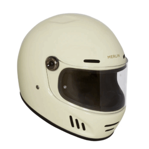 Merlin Revival Vintage White Motorcycle Helmet